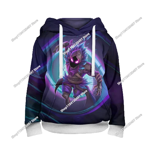 Sweatshirts com Capuz Fortnite 2025 Novas com Impressão 3D para Homem, Hoodie Harajuku de Manga Comprida, Sweatshirt Oversized Unissexo para Cosplay