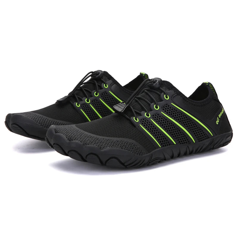 Mens Minimalist Running Cross Training Shoes Barefoot Shoes Big Toe Box Five Finger Shoes Saguaro Barefoot Pit Viper Paracord