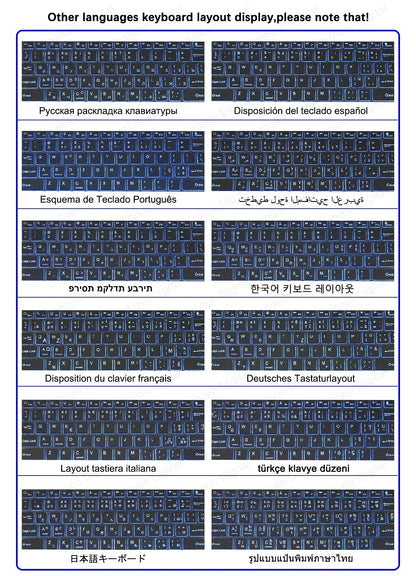 Mini Backlit RGB 10-inch Bluetooth Keyboard Wireless Mouse Rechargeable for Spanish Russian Hebrew Korean French Arabic Portuguese