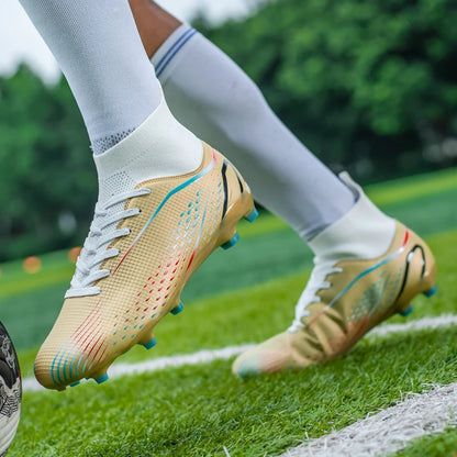 Men Football Boots Professional Turf Futsal Match Grass Unisex Outdoor Training Soccer Shoes Soccer Cleats Non-slip Breathable
