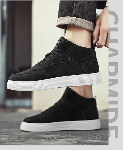 Men's Skateboarding Shoes 48 High Top Casual Sneakers Breathable Street Shoes Flats Shoes Lace UP Walking Shoes Chaussure Homme