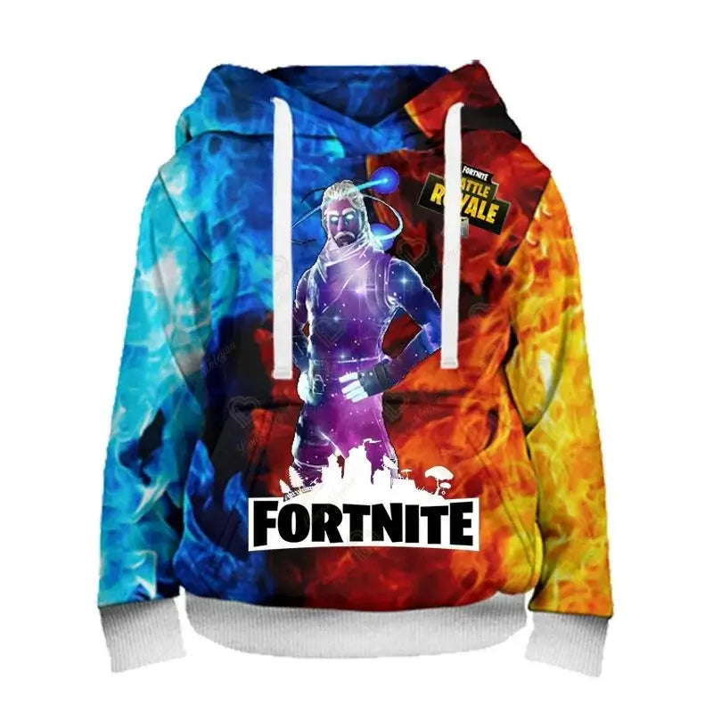 Ανδρικό φούτερ με κουκούλα Fortnite, μοντέρνα μπλούζα με 3D εκτύπωση, φούτερ με κουκούλα Battle Game για αγόρια και κορίτσια, χιπ χοπ, ανδρικό casual πανωφόρι