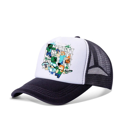 New Game Theme Hat Man Baseball Cap Male Sunshade Sunscreen Cap Minecrafted Fashion Hip Hop Caps Leisure Net Hats Birthday Gift