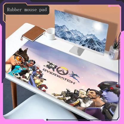 Artigos mais vendidos Overwatch Tapete de rato animado acessórios de jogo para secretária Tapete de rato mais vendido para portátil e jogos