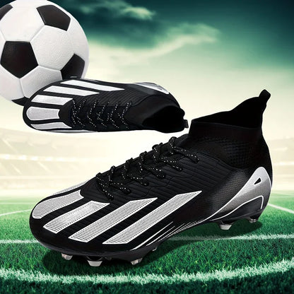New Men Soccer Shoes Adult Non-Slip Football Boots Cleats Boys Ultralight Sport Sport Outdoor Comfortable Training Match Grass