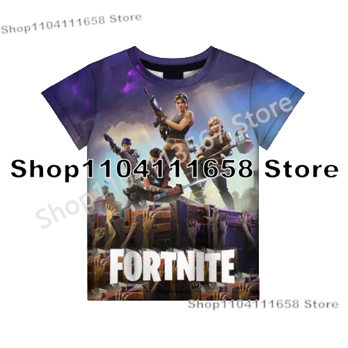 Presentes de Aniversário T-shirt F-Fortnite 3D Print Banana Peely Team Leader Bear para Homem, Tee Battle Royale Gaming, Top de Verão