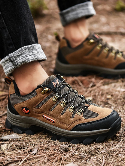 Winter Casual Shoes Men Leather Comfortable Walking Shoes Autumn Classic Outdoor Sneakers Women High Top Hiking Sneakers Lace Up