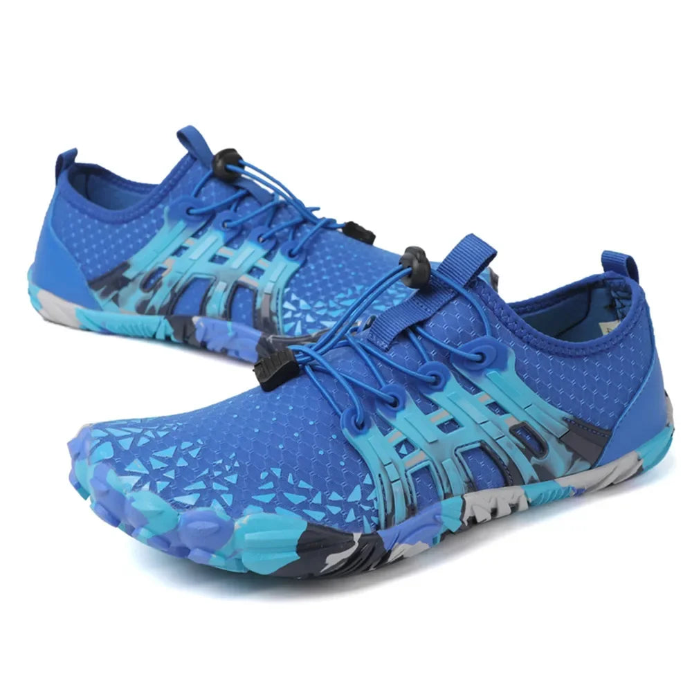 Men Women Water shoes Upstream Wading Swimming Barefoot Five Fingers Aqua Shoes Colorful Beach Seaside Light Unisex Sneakers New