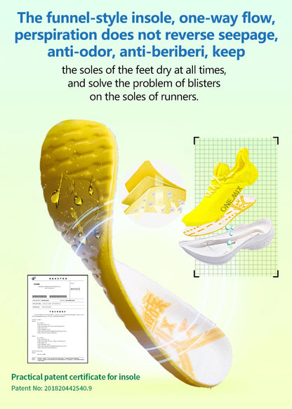 ONEMIX Original Carbon Fiber Running Racing Shoes Professional Marathon Ultra-light Rebound Damping Trail Sport Road Sneakers