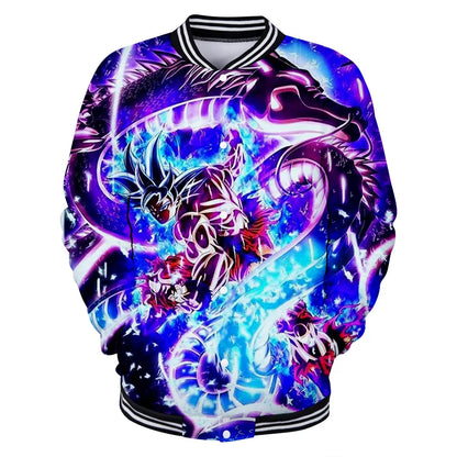 Dragon Ball Streetwear Baseball Uniform for Man Women Son Goku Adults Costumes Jackets Spring Fall Coat Cardigan Sweatshirt Gift
