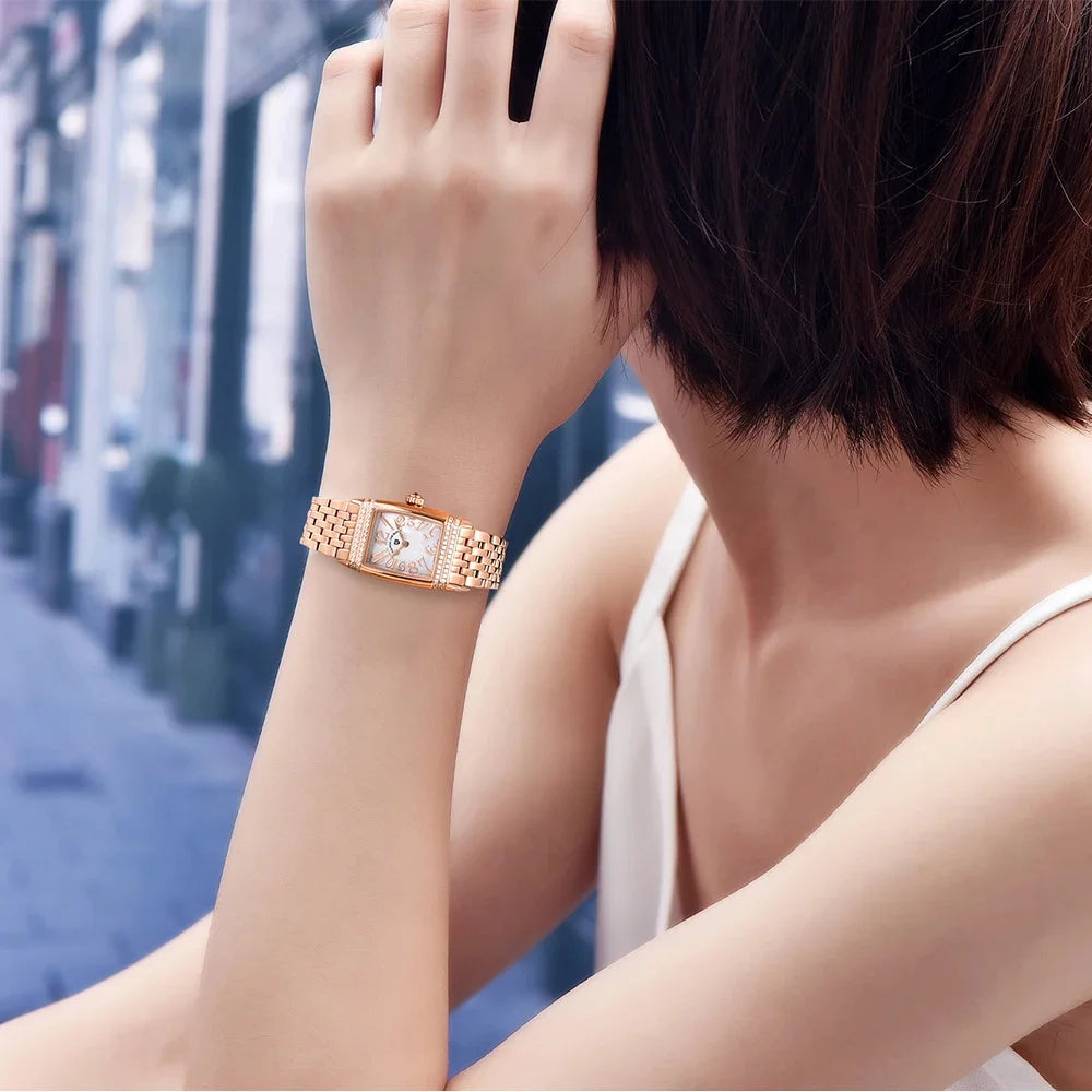 PAGANI DESIGN Luxury Fashion Women's Quartz Watch Swiss Ronda Movt Sapphire Stainless Steel Waterproof Clock Gift For Woman