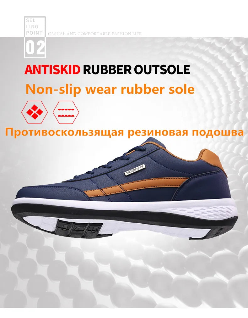 Mens Walking Shoes - Slip On Tennis Running Shoes Memory Foam Lightweight Work Sneakers for Indoor Outdoor Gym