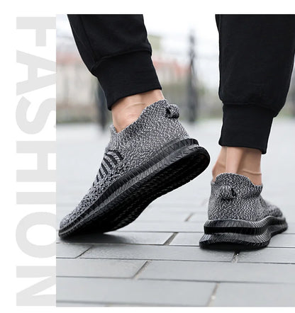 Buty męskie Oddychające męskie trampki Wygodne buty do biegania Tenisowe buty outdoorowe Buty wsuwane do chodzenia Buty do joggingu typu skarpeta