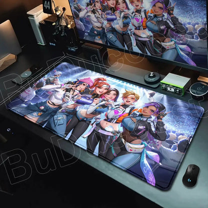 Overwatch Gaming Anime Girl Large XXL Mouse Pad HD Printing Computer Keyboard Mats Laptop Office Rubber Soft Desk Rug 900x400 MM