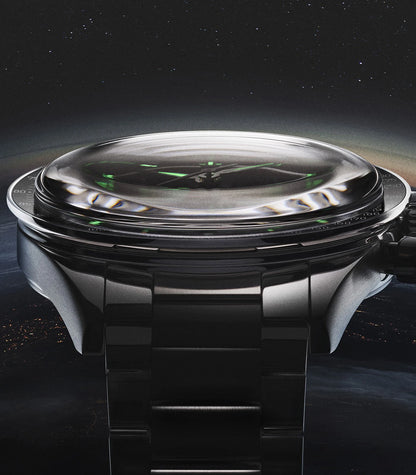 PAGANI DESIGN 2026 New Saturn Men's Watches Quartz Watch For Men Light Tan Sport Chronograph AR Sapphire Crystal Wrist Watch Men
