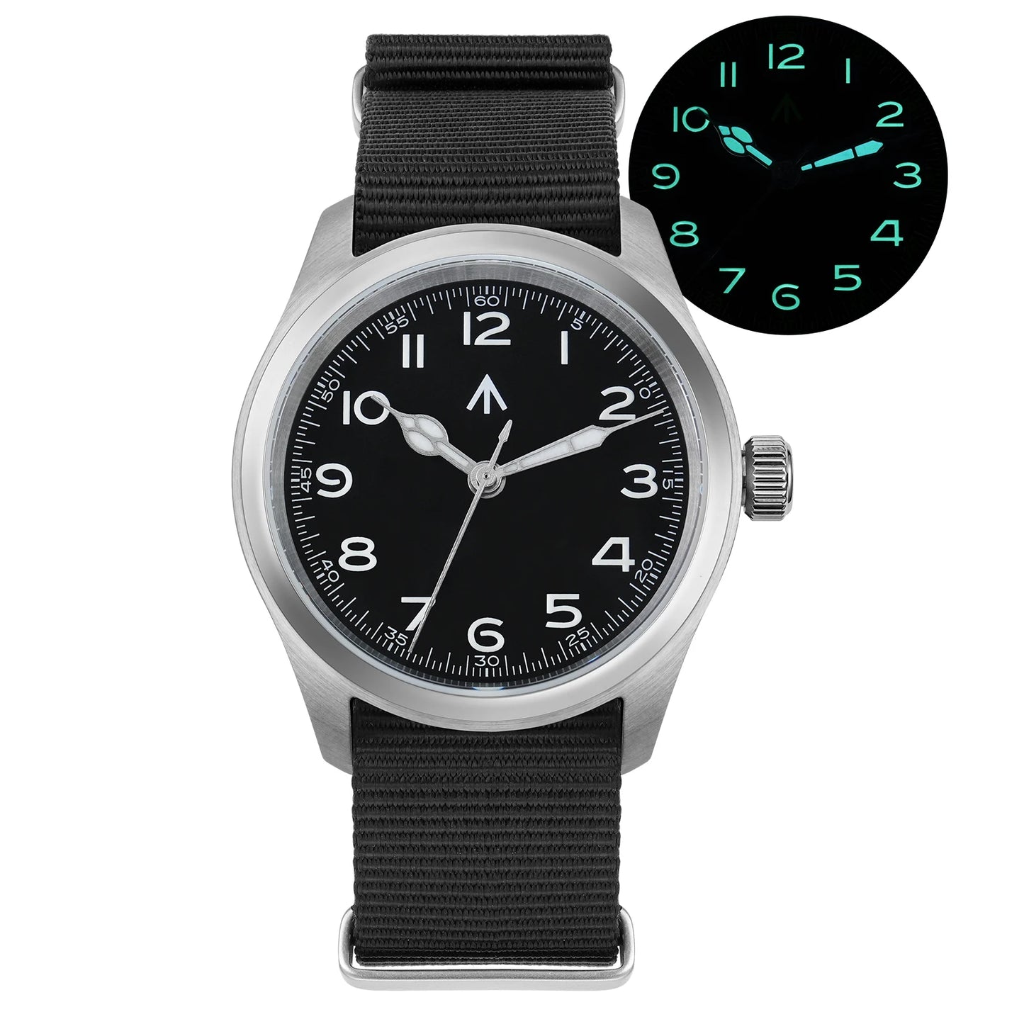 Militado ML08 Quartz Watch  VH31 Movement Steel Strip Sapphire Crystal Vintage Watch 10Bar Waterproof BGW9 Luminous Mens Watch
