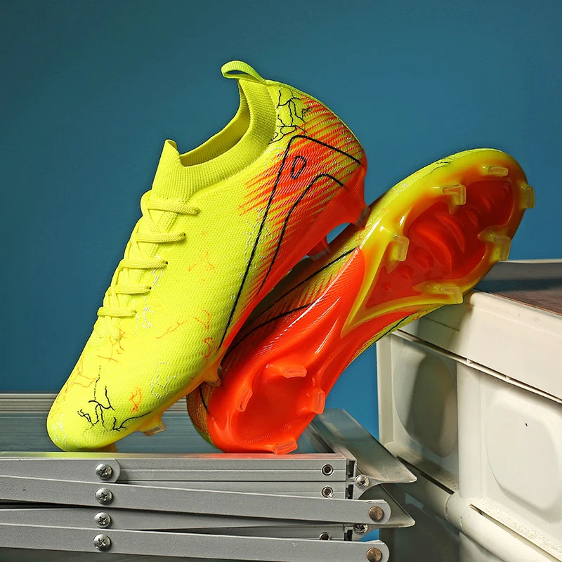 New Men's Football Boots Wholesale Cleats Non-Slip Sneakers Training Soccer Shoes Top Quality FG Drop Shipping Unisex Adult