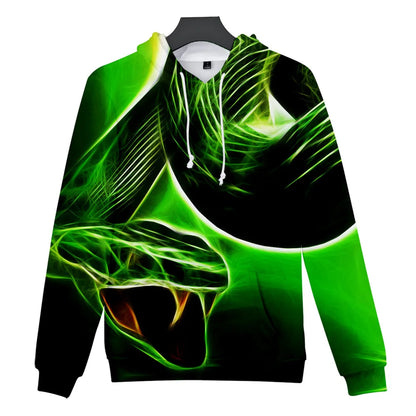 Classic Dolphins tigers wolves galloping horses animal 3D Print Hoodies Long Sleeve Sweatshirts Adult/Child Casual Pullovers