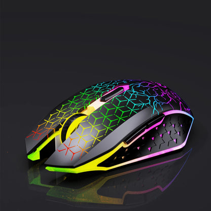 Ergonomic RGB Wireless Gaming Mouse, Rechargeable Bluetooth & 2.4G Gaming Mouse with 6 Buttons, Adjustable DPI, RGB Backlit Optical Gaming Mouse