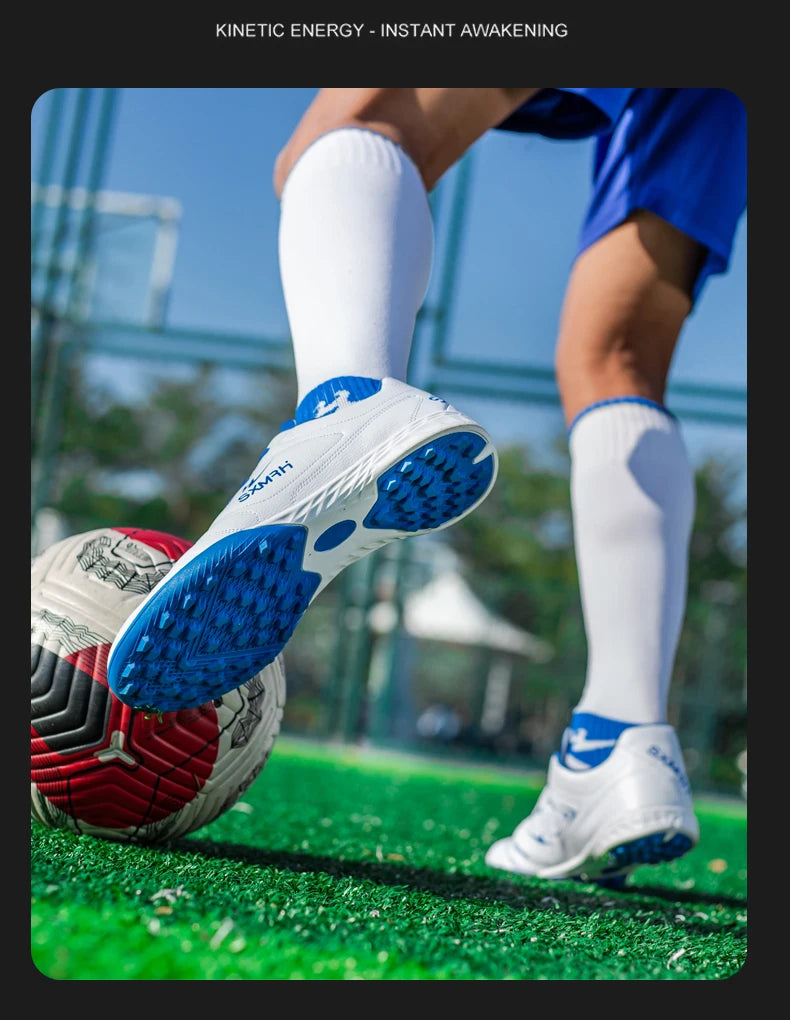 Double Star Men's Genuine TF Turf Soccer Shoes, for Primary School Students, Teenagers, Adults & Kids, Professional Training and