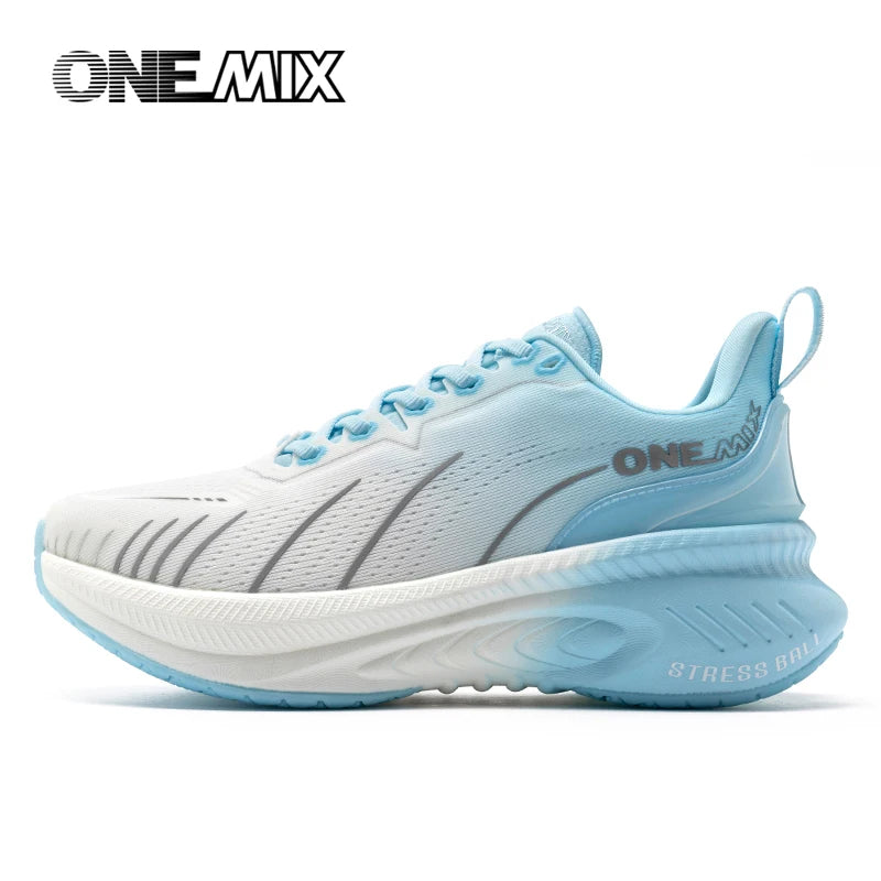 ONEMIX Νέα αθλητικά παπούτσια με αντικραδασμική προστασία για άνδρες, κατάλληλα για δρομείς βαρέων αποστάσεων, με κορδόνια, αθλητικά γυναικεία, αντιολισθητικά, για εξωτερική χρήση, ανδρικά αθλητικά παπούτσια