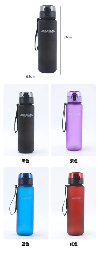 Garrafa de água desportiva Fortnites de 650ML, kawaii, motivacional, à prova de fugas, portátil e reutilizável, para exterior, viagens e ginásio, novo presente giro