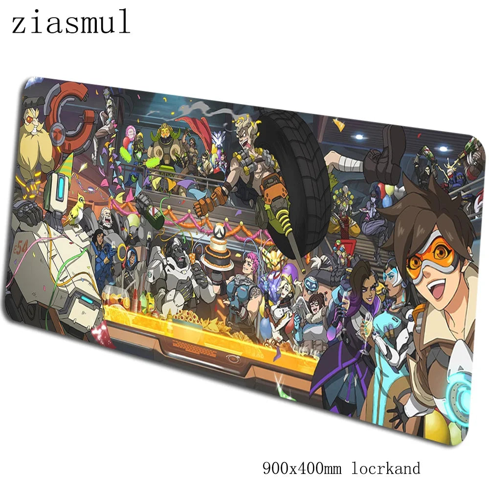 Tapete de rato Overwatch 90x40cm, tapete de rato gaming aesthetic, tapete de rato gamer personalizado elegante para teclado e PC