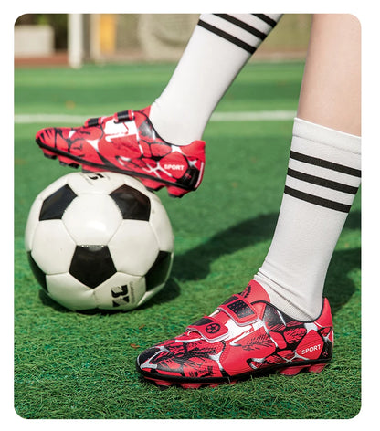 Soccer Cleats for Men Women Breathable Lightweight Anti Slip Firm Ground for Outdoor Football Training Match Sports