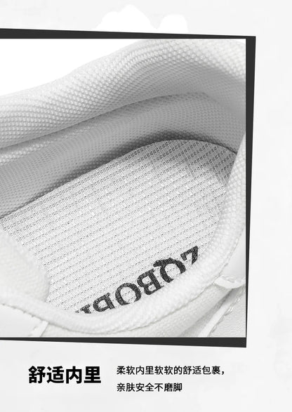 Men's Shoes, Spring and Autumn Trendy Shoes, New Cross-Border Models, White, Black, Red Sneakers, Soft-Soled Breathable Men's Low-Top Versatile Casual Shoes