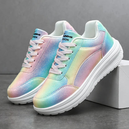 New Summer Fashionable Womens Sports Shoes Versatile Lightweight and Durable Running Shoes Shock-absorbing Daily Walking Shoes