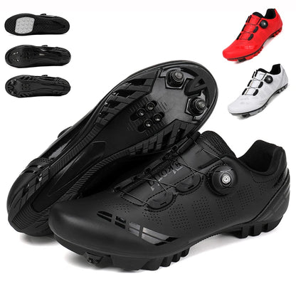 Unisex Cycling Shoes Speed Competitive Cycling Shoes SPD Road Bike Lock Shoes Breathable MTB Mountain Off-Road Cycling Shoes
