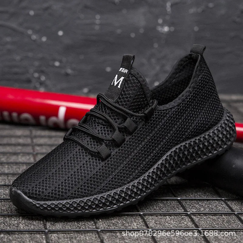 New Men's Casual Sports Shoes Outdoor Thick Bottom Versatile Summer Workwear Trendy Shoes Anti-Slip Wear-Resistant Rubber Sole