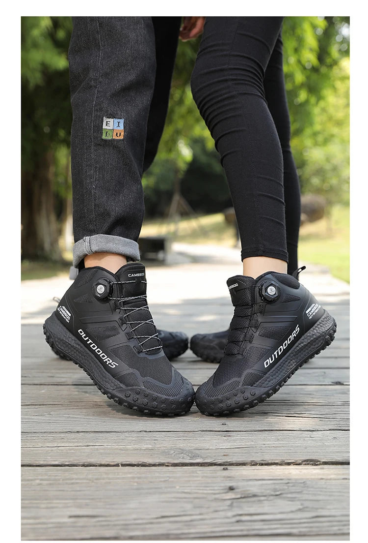 CAMSSOO Hiking Shoes Men Snow boots Outdoor Sports Climbing Shoes women Trekking Sneakers ankle boots hunting shoes travel boots