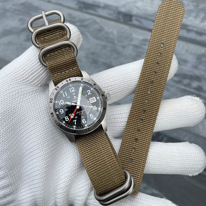 Relógio de pulso mecânico STEELFLIER Official SF792 GMT, movimento NH34, luminescência Super BGW9 C3, resistente à água até 200M, relógio de mergulho de luxo para homem