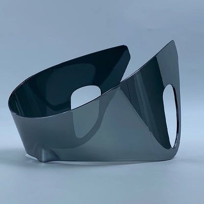 Oversized One-Piece Shield Punk Sunglasses Women 2026 Luxury Brand Sports Rimless Windproof Mask Sun Glasses Wrap Around Eyewear