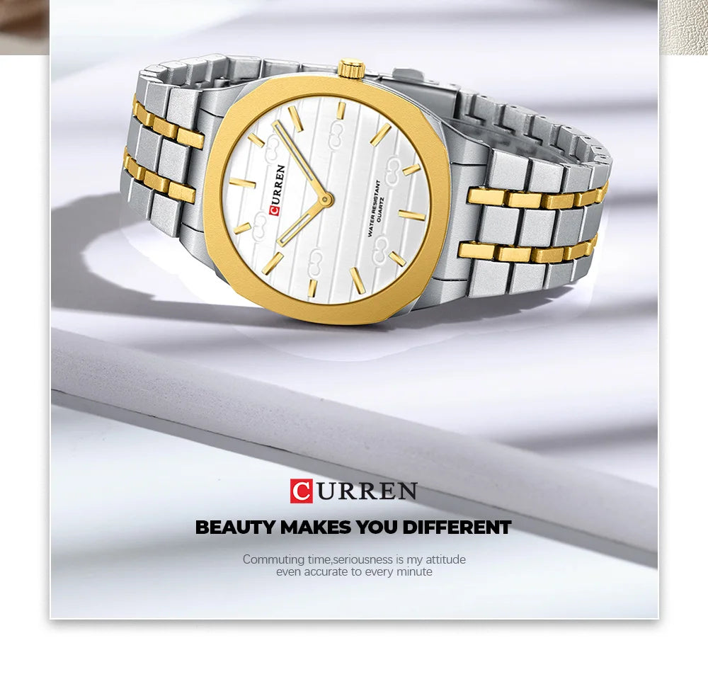 CURREN Top Luxury Brand Quartz Watch Men Stainless steel Strap Military Watches 30ATM Waterproof Wristwatch Relogio Masculino