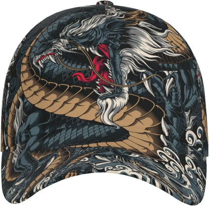 Dragon Snapback-keps, basebollkepsar för män, solhatt för män, justerbar, snygg truckerkeps för kvinnor och män