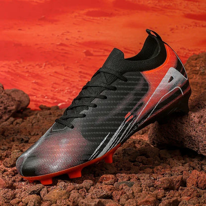New Men Football Boots Match Soccer Shoes FG Ultralight Drop Shipping Training Shoes Cleats Outdoor Soccer Non-Slip Long Spikes