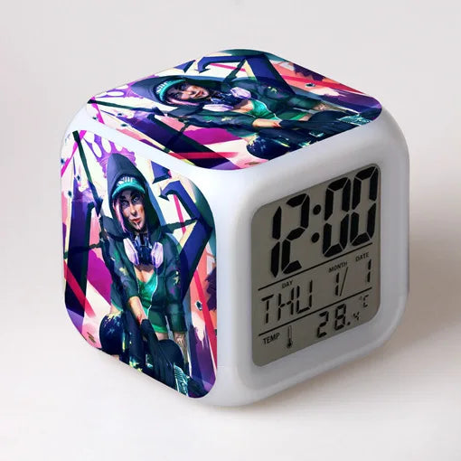 Despertador Fortnite Cute Fashion Cartoon Personalizado Criativo Kawaii Minimalista LED, Presente de Aniversário para Amigos