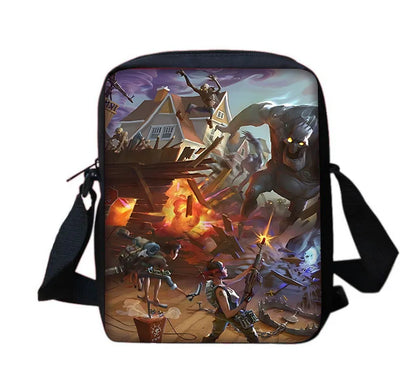Hot Game Shooting Fortnites Child School Backpack With Shoulder Bag Pencil Bags School Bags for Boys Girls Best Gift