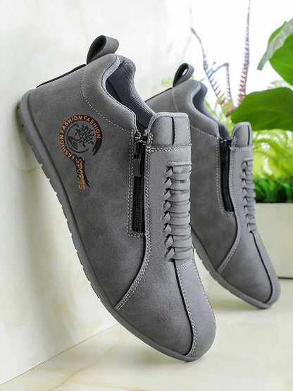 Men's Lightweight Casual Shoes Outdoor Entertainment Skateboarding Daily Walking Driving Shoes Comfortable Breathable Slip-On