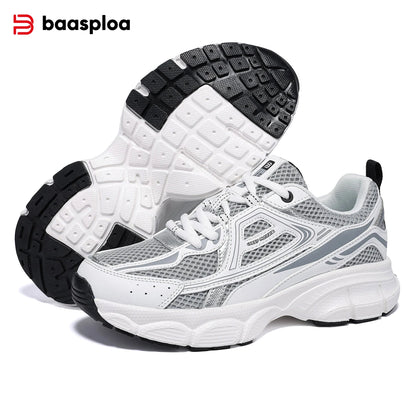 Baasploa Women Running Shoes Fashion Lightweight Mesh Non-slip Jogging Sneaker Female Outdoor Breathable Colorful Casual Shoes