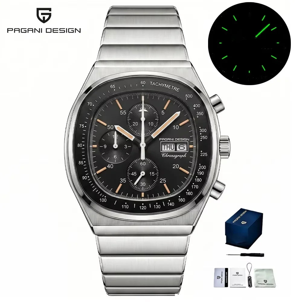 PAGANI DESIGN Men's Chronograph Watch Japan Miyota OS00 Movement Speed Tester Sapphire Waterproof Quartz Watch Reloj Hombre