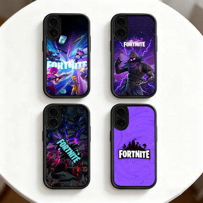 Game F-Fortnite Survival phone case For iPhone 11 12 13 14 15 16 17 Max Pro Plus Air Mini Lens Protective Black Soft Shell