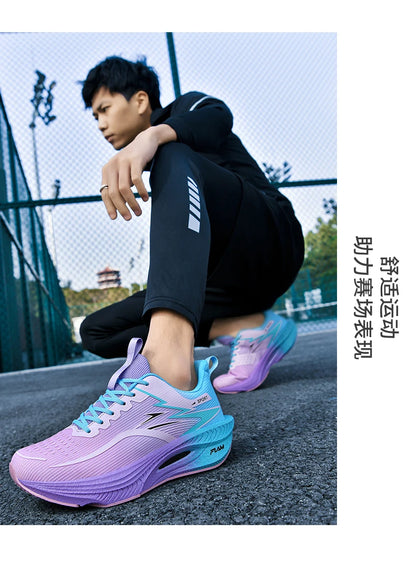 Men Sports Running Shoes Marathon Air Cushion Breathable Lightweight Comfortable Women Outdoor Athletic Sneakers Jogging Tenis