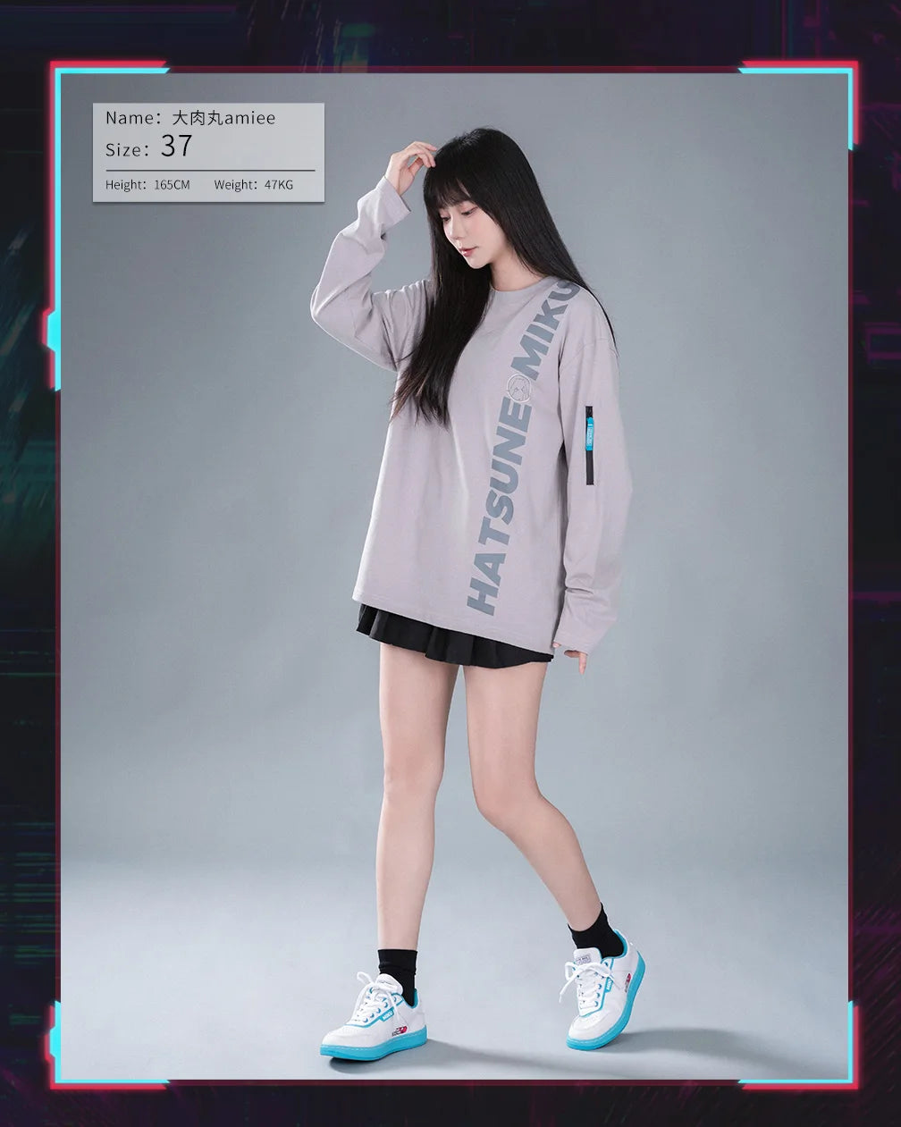 Buty Moeyu Hatsune Miku dla kobiet i mężczyzn – Vocaloid, cosplay, anime – męskie trampki, tenisówki, sznurowane, sportowe, do biegania, obuwie codzienne
