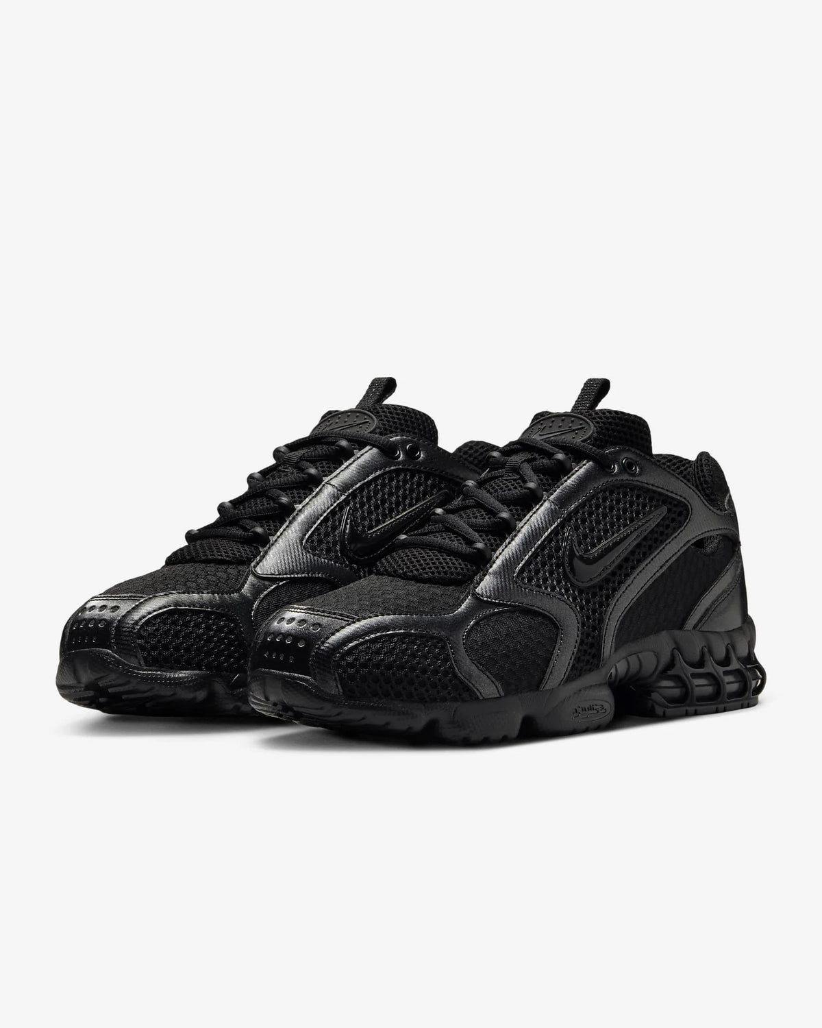Nike Air Zoom Spiridon Cage 2 Zapatillas casual unisex de caña baja, resistentes, grises y rojas, calzado lifestyle deportivo CJ1288-600