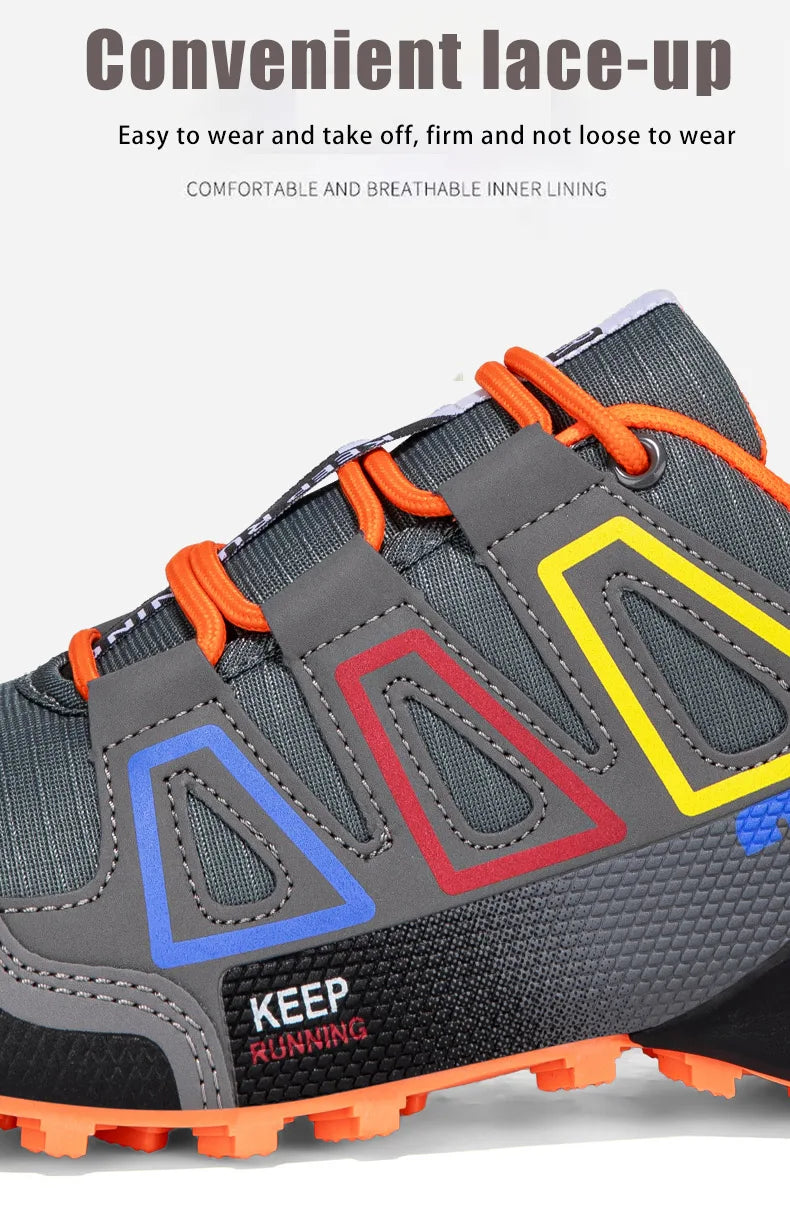 Men's Hiking Shoes Outdoor Sports Shoes Lace-up Hiking Shoes Women's Hiking Sports Shoes Non-slip Hunting Tactical Sports Shoes