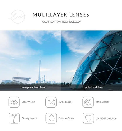 LM Retro Round Sunglasses Women Men Ultralight TR90 Polarized Unisex Driving Shades Vintage Sun Glasses UV400 Gafas De Sol