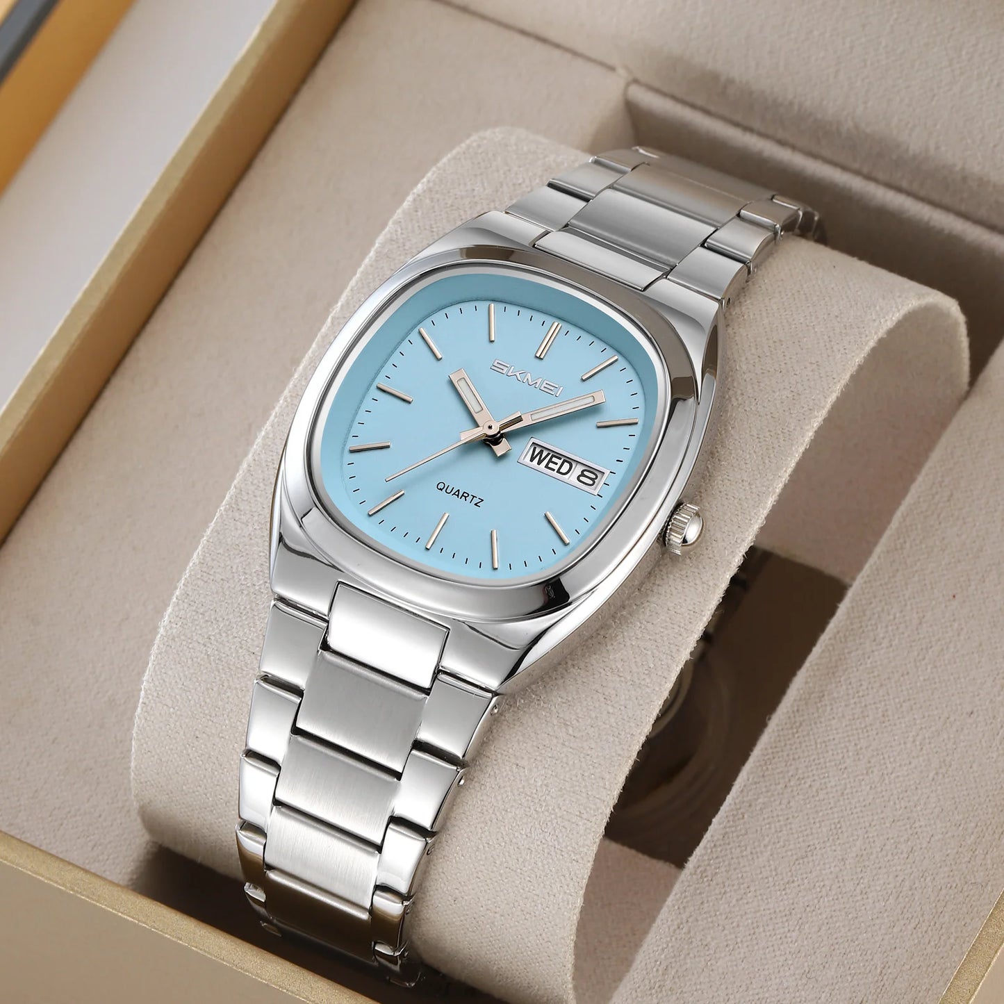 SKMEI 2420 Casual Female Wristwatch Dress For Women Ladies Business Steel Clock Fashion Quartz Date Time Women Luxury Watches